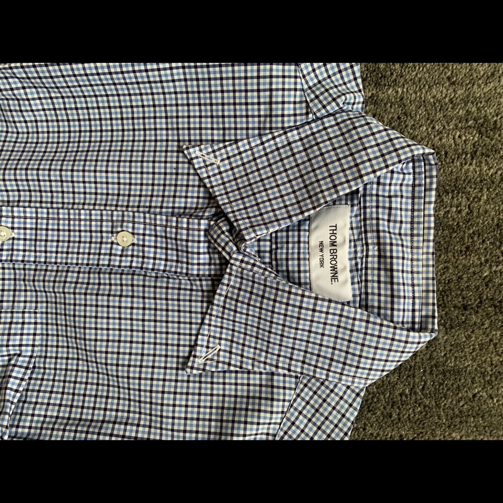 Thom Browne plaid button down